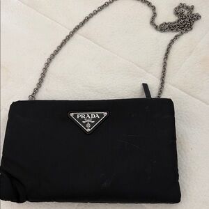 Prada Black Crossbody Bag with Chain Strap